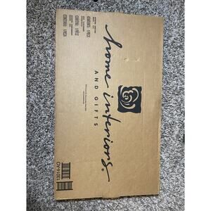 Home Interiors Framed Safari Pic 14.5 X 24.5 Elephant Giraffe Zebra Mom & Baby